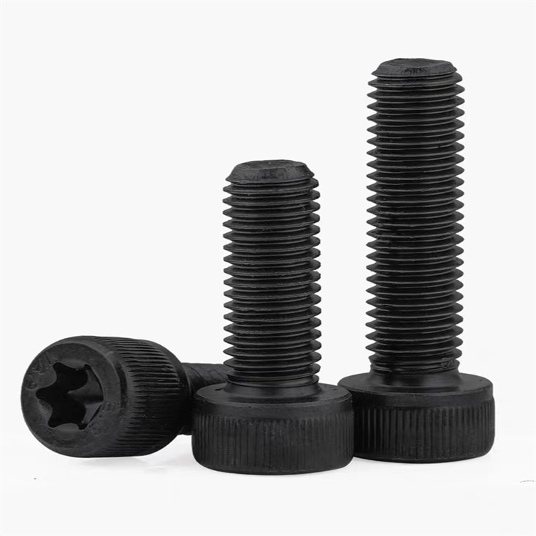 グレード 12.9 m6 黒ステンレス鋼ローレットヘッドトルクスネジ