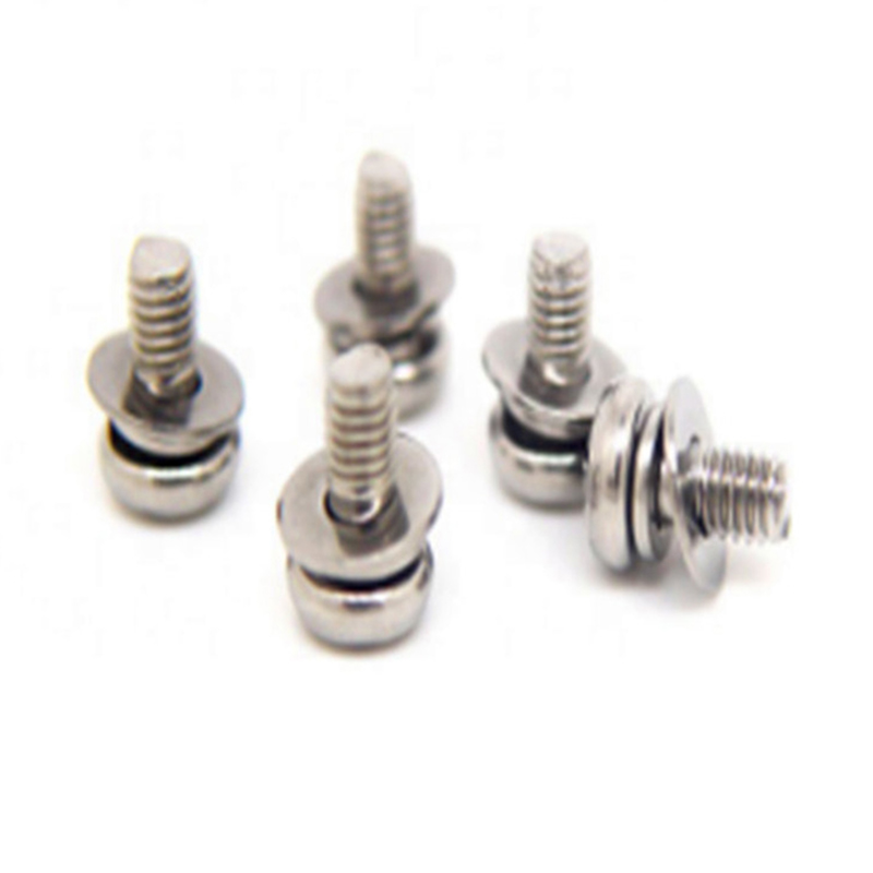 M3x6mm 不動態化なべ頭十字割平座金止めねじ