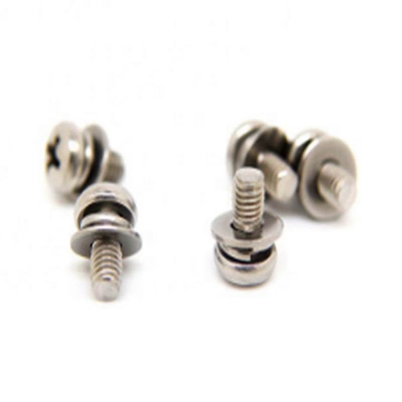 M3x6mm 不動態化なべ頭十字割平座金止めねじ M3x6mm 不動態化なべ頭十字割平座金止めねじ